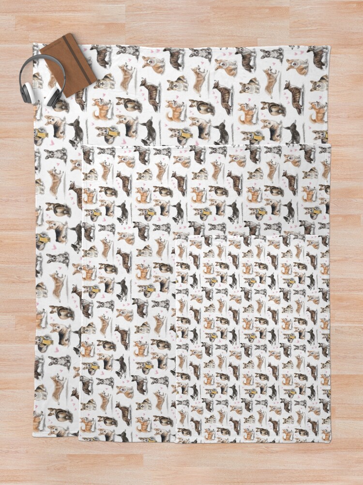 Alternate view of Corgi Throw Blanket