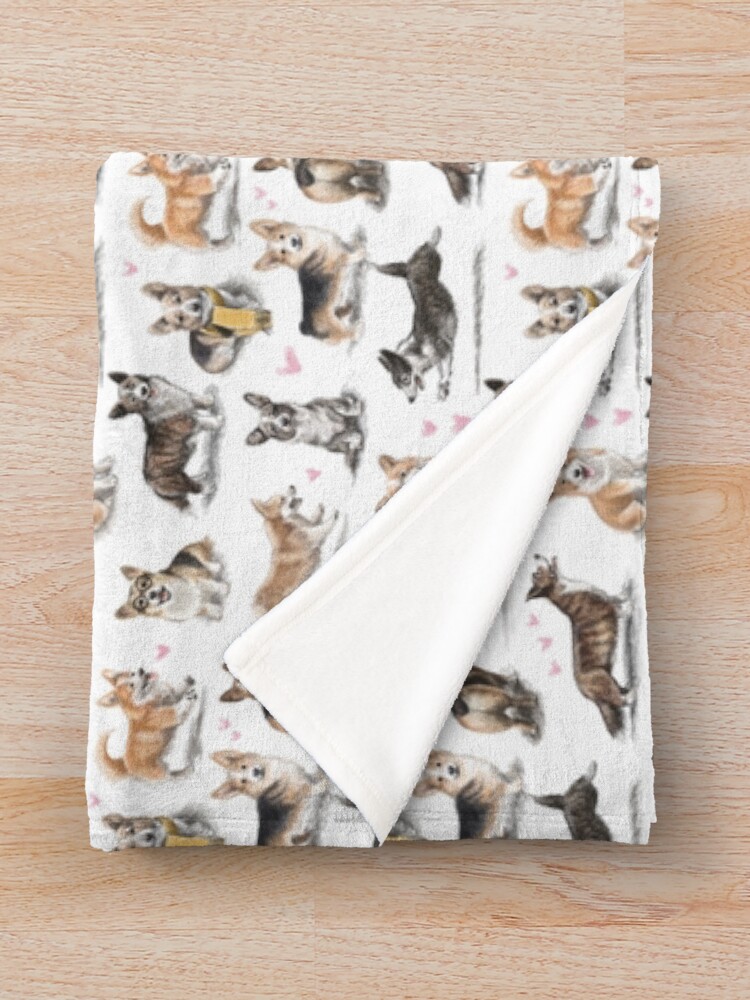 Alternate view of Corgi Throw Blanket