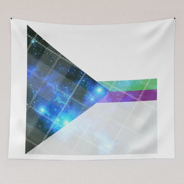 Item preview, Plaid space themed demisexual demiromantic flag  designed and sold by Jemjae1112.
