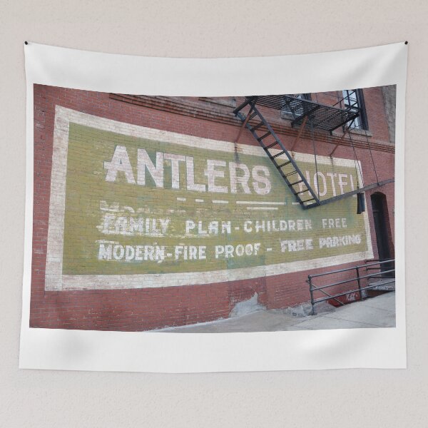 Item preview, Antlers Hotel Sign, Baker City, Oregon designed and sold by Catherine Sherman.