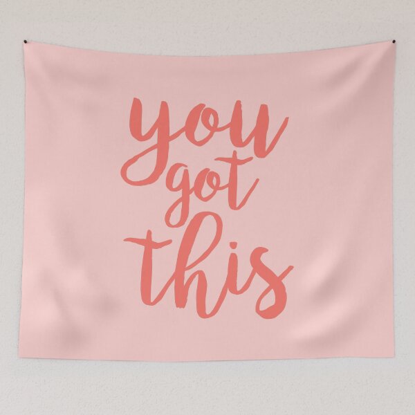 Item preview, You Got This PInk Motivational Quote designed and sold by blueskywhimsy.