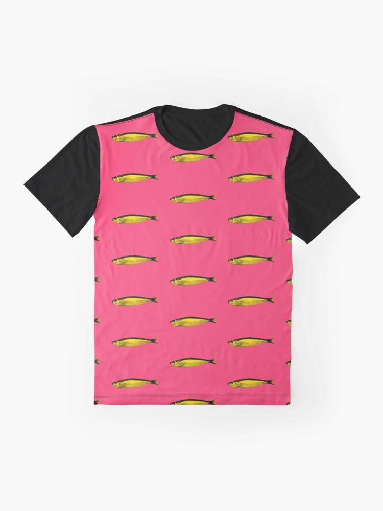 Thumbnail 4 von 5, Grafik T-Shirt, Rosa Sardine designt und verkauft von Lisbon-dreams.