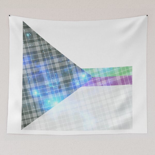 Item preview, Plaid space themed demisexual demiromantic flag  designed and sold by Jemjae1112.