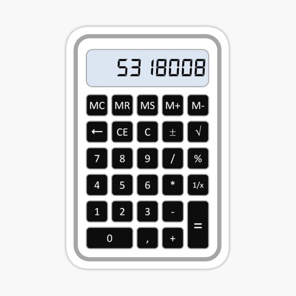 Calculator Fun Sticker