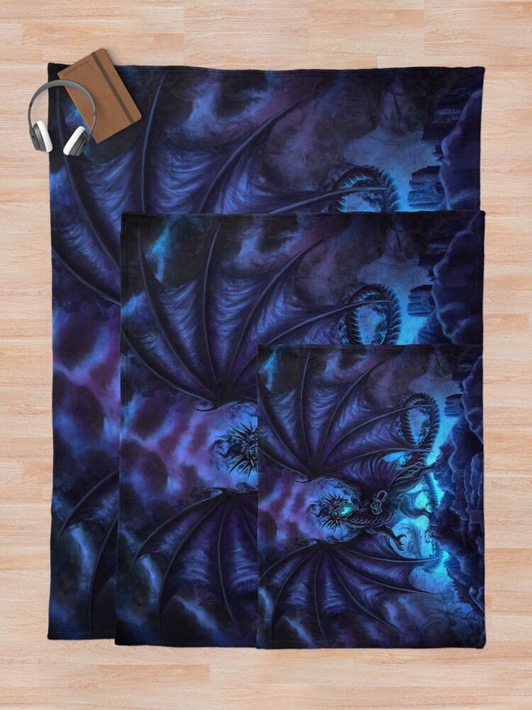Kham Embroidered Dragon Throw Blanket main image 0
