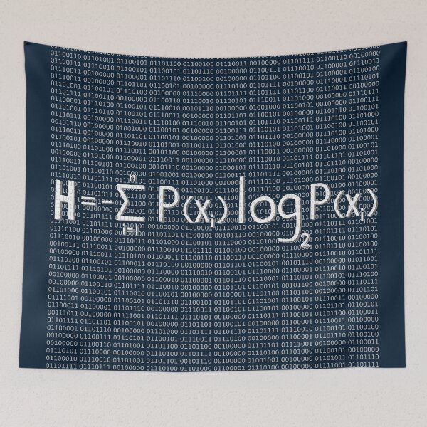 Item preview, Claude Shannon equation designed and sold by Javier Narváez Solarte.