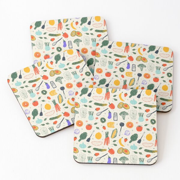 Item preview, Vegetable Fruit Fruits Kitchen Design Pattern designed and sold by Basti09.