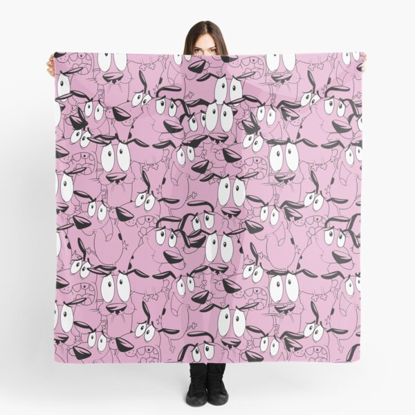 Courage the Cowardly Dog pattern Scarf