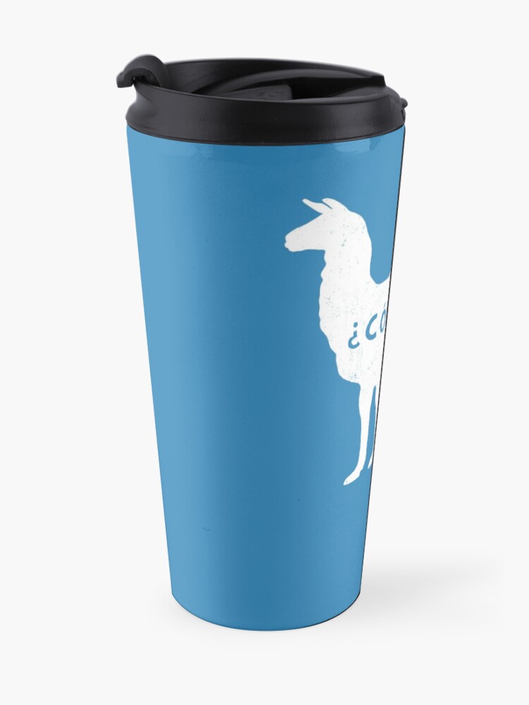 Alternate view of ¿Como se Llama? - Funny Alpaca Travel Mug