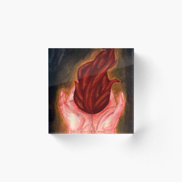 Aperçu de l'œuvre Mains sur le feu créée et vendue par haleygrady.
