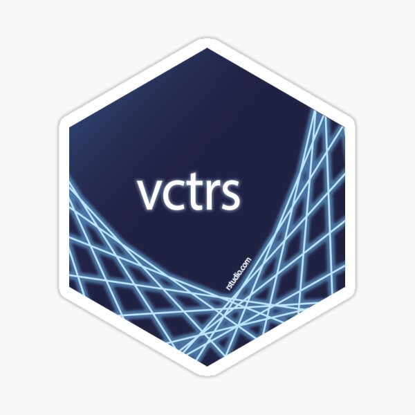 R rstudio vctrs hex Sticker