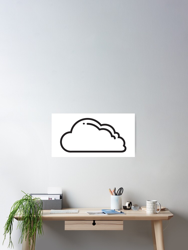 Thumbnail 2 of 3, Poster, Cloud Icon designed and sold by THPStock.