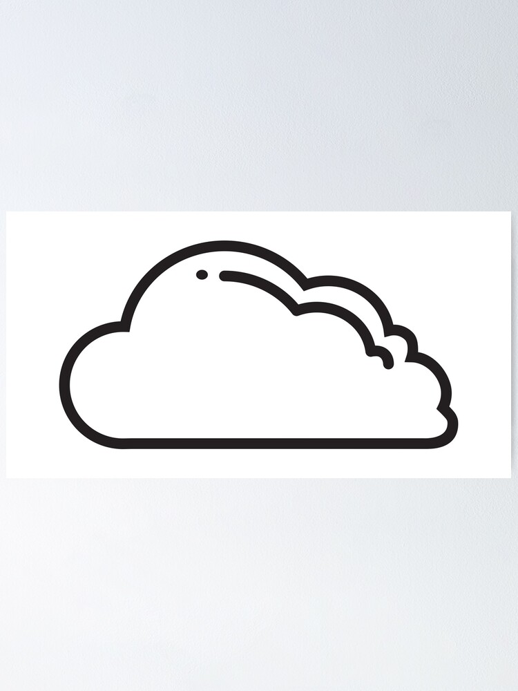 Thumbnail 1 of 3, Poster, Cloud Icon designed and sold by THPStock.