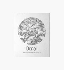 Lámina rígida Denali | Topographic Map Design (Minimalist)