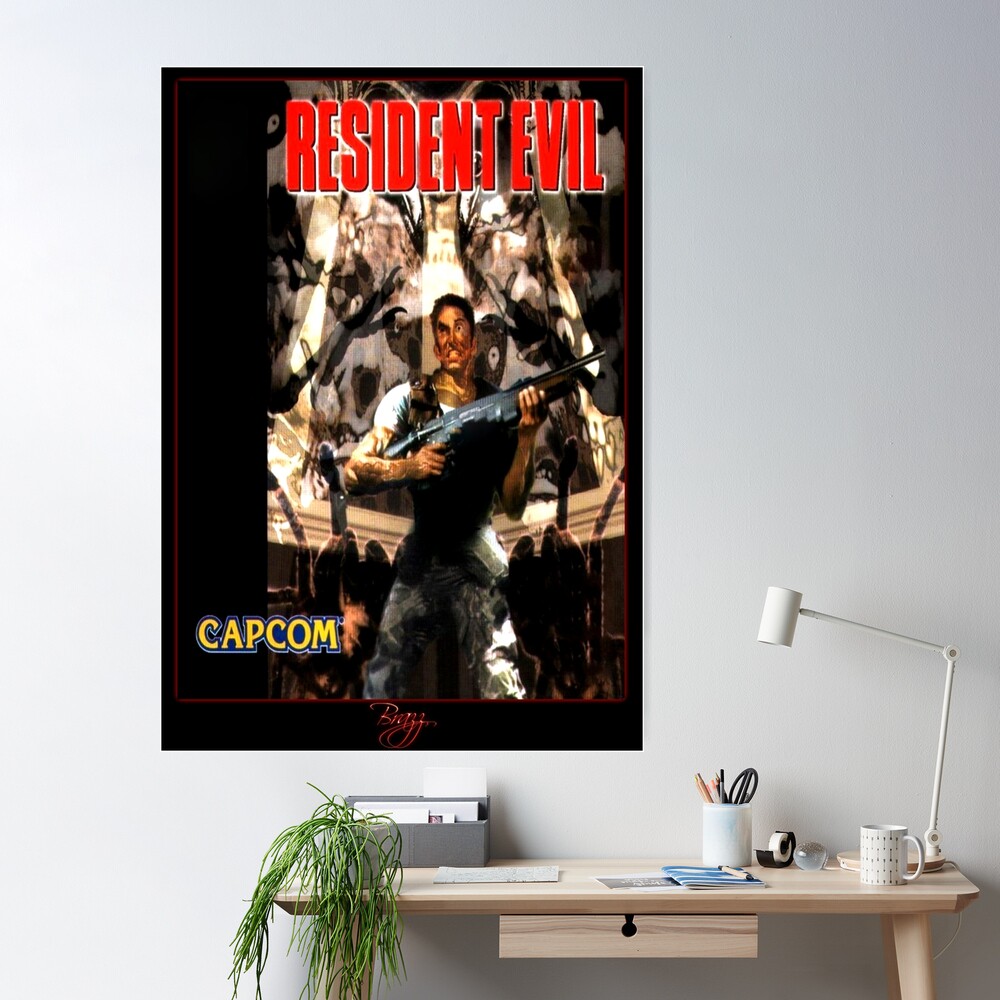 Resident Evil 1 Cover Art Poster Official Art - 11x11 Quality Prints video  Game