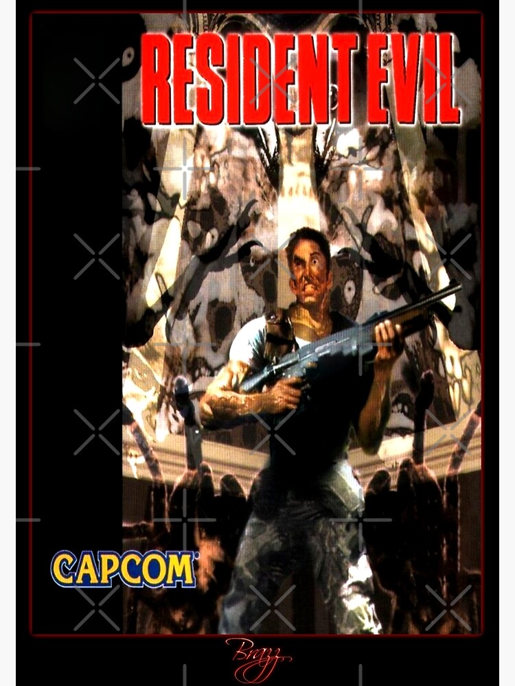 Resident Evil 1 Cover Art Poster Official Art - 11x11 Quality Prints video  Game