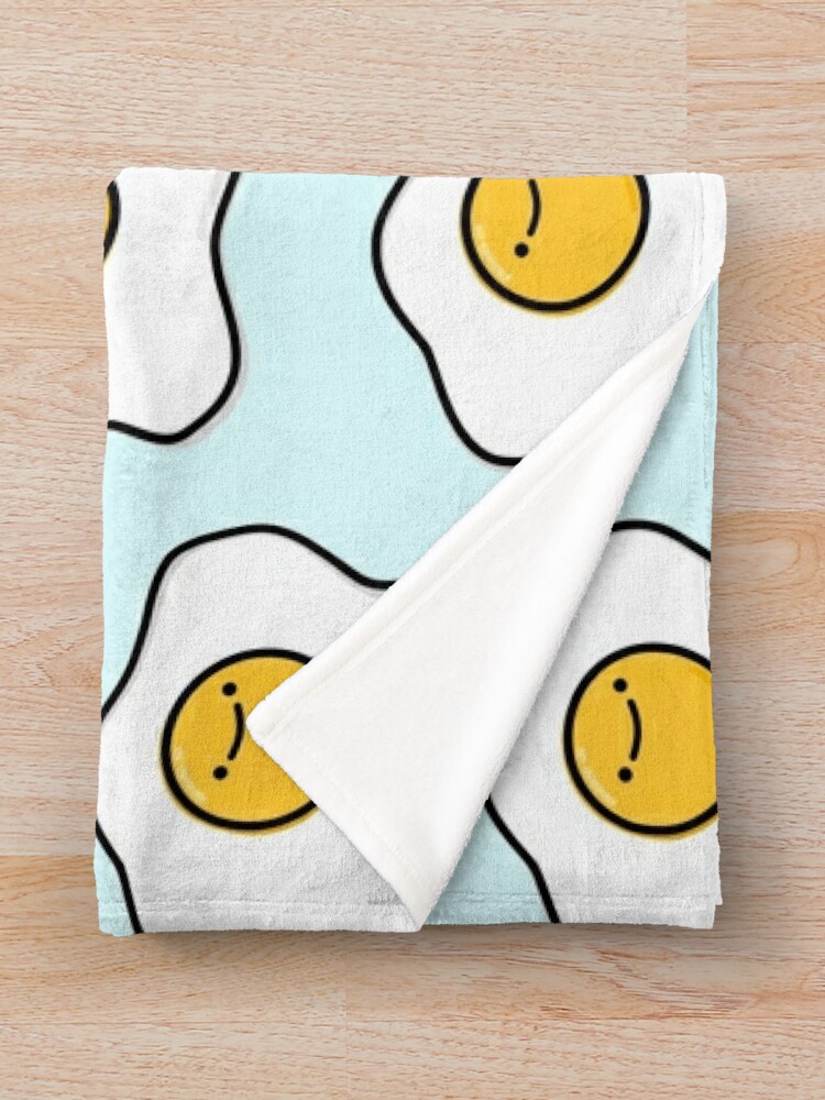 Kawaii egg pattern  Throw Blanket for Sale by AnGoArt