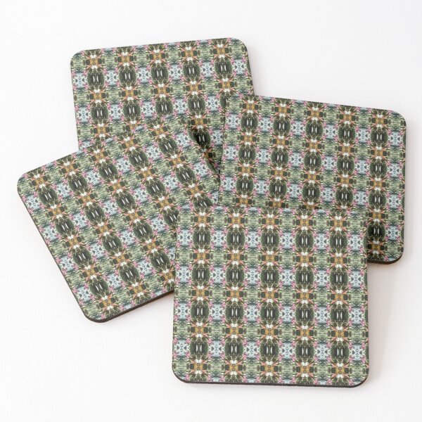 Item preview, red Malus 'Radiant' crab apple blossoms #12 pattern designed and sold by Dawna Morton.