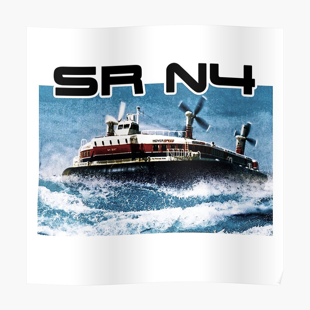 Sr N4 Hovercraft Painting Sticker By Markstones Redbubble