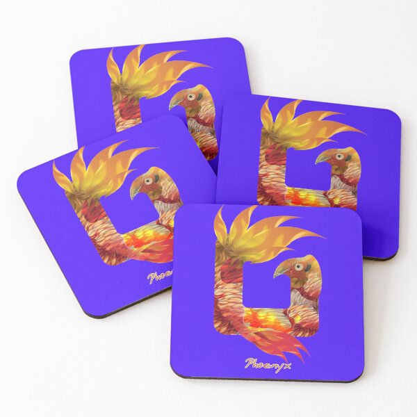 Item preview, Squircle Red Phoenyx - Phoenix Mythological Fantastic Fire Bird (Design by Alice CCI) designed and sold by VanyssaGraphics.