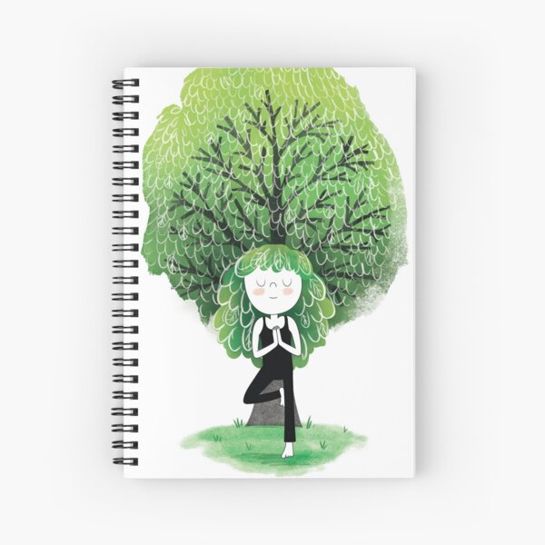 Tree Pose Spiral Notebook