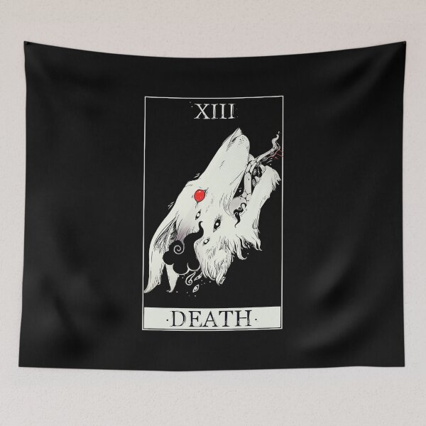 Item preview, Death Tarot Card Wolf Art designed and sold by cellsdividing.