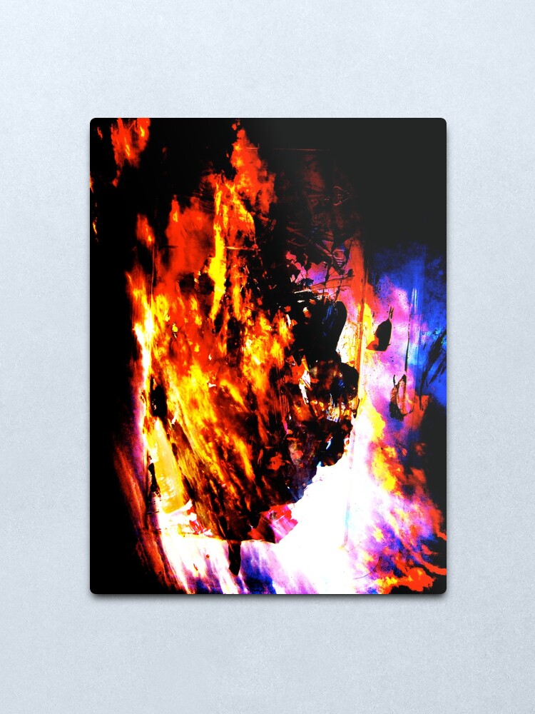 Alternate view of Burning Tree Metal Print