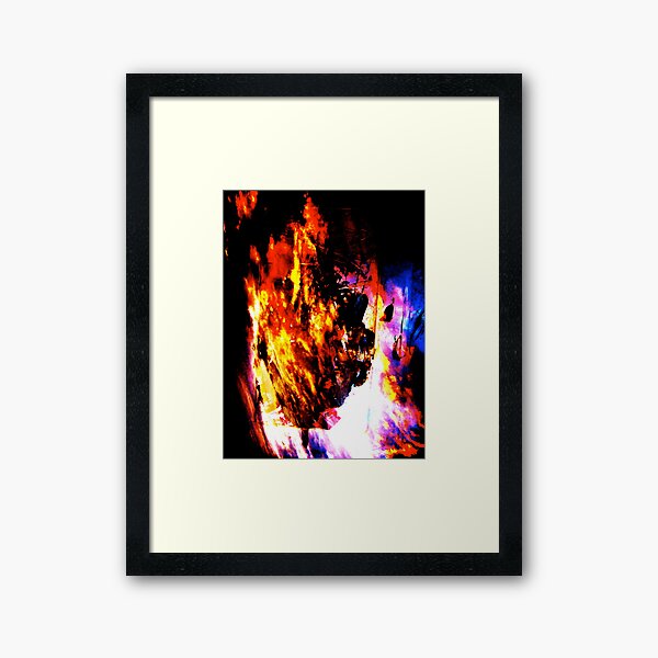 Burning Tree Framed Art Print