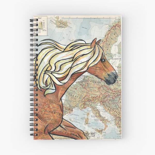 Item preview, Haflinger Horse on Map designed and sold by Elizabeth Staley.