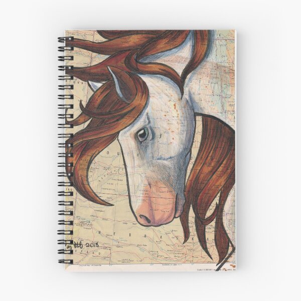 Item preview, Nokota Horse on Map designed and sold by Elizabeth Staley.