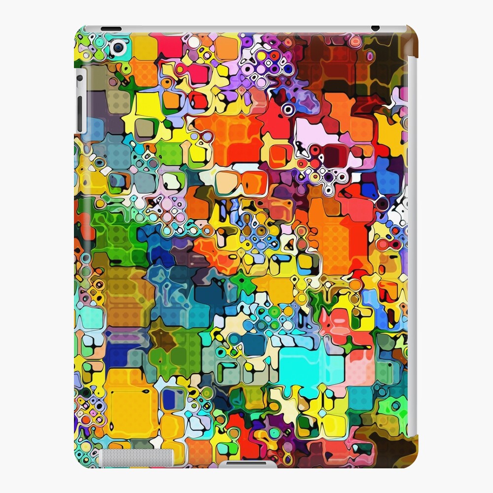 Colorful Abstract Shapes Pattern iPad Case & Skin