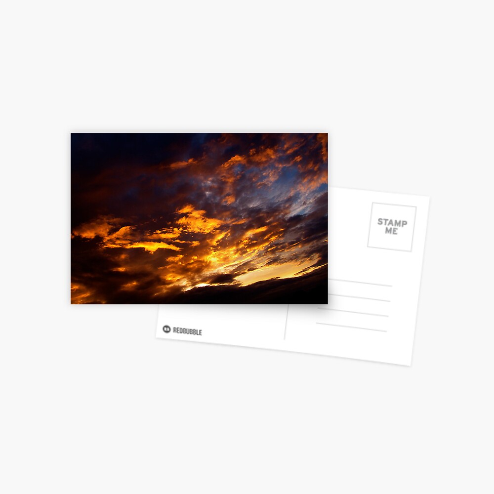 Flaming Sky Postcard
