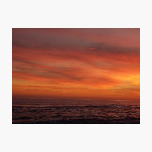 Orange Beach Sunset 6 Photographic Print