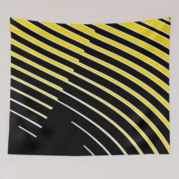 Item preview, Black and yellow modern abstract  designed and sold by stephenignacio.