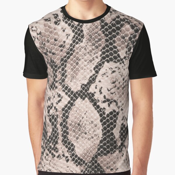 Snake skin,leather,texture background print. Graphic T-Shirt
