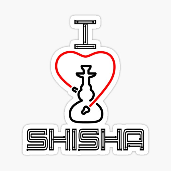 Item preview, Ich liebe Shisha Hookah Wasserpfeife designed and sold by onrcnoz.