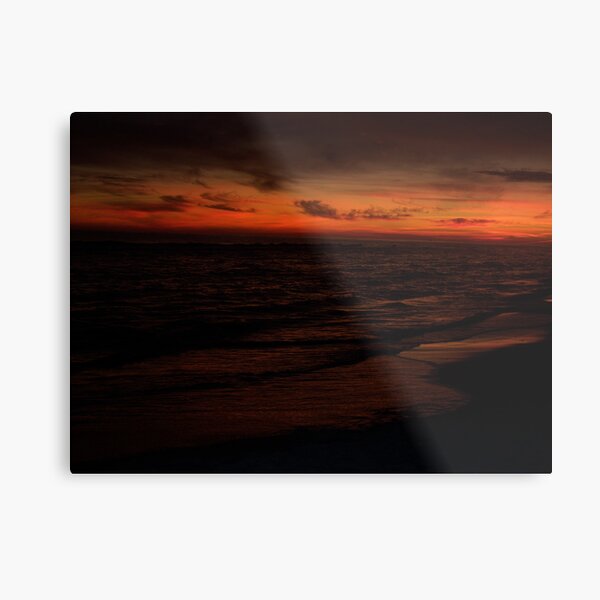 Orange Beach Sunset 7 Metal Print