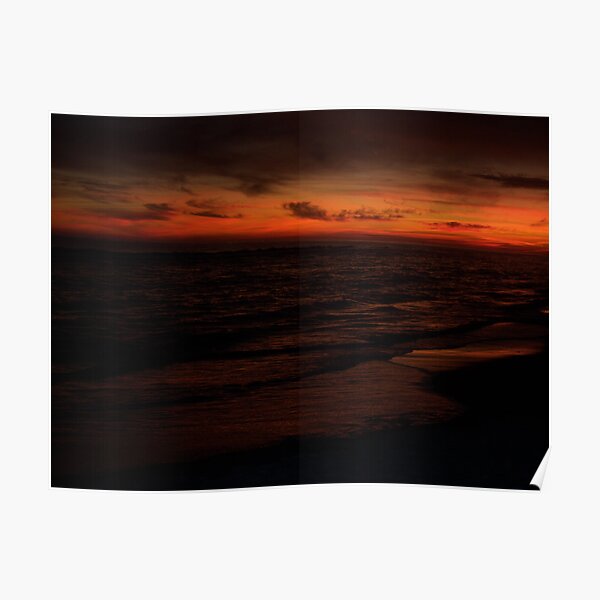 Orange Beach Sunset 7 Poster