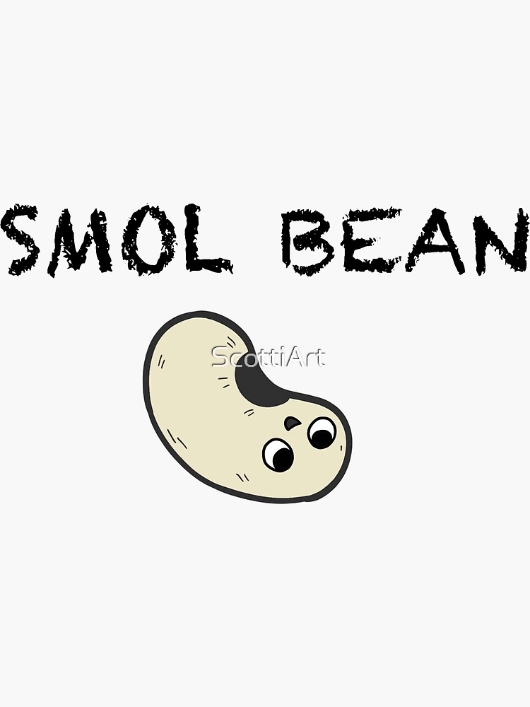 Kawaii Small Smol Tumblr Bean | Sticker