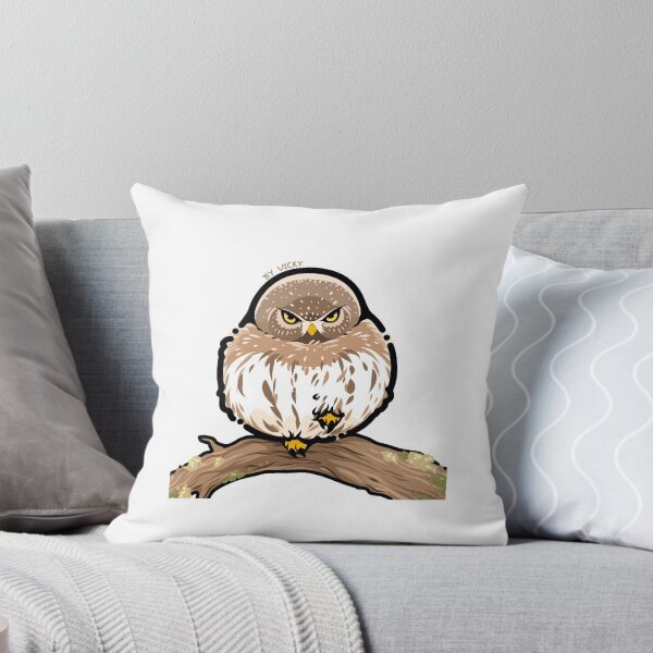 Item preview, Northern Pygmy Owl on a branch designed and sold by Vickyendangered.