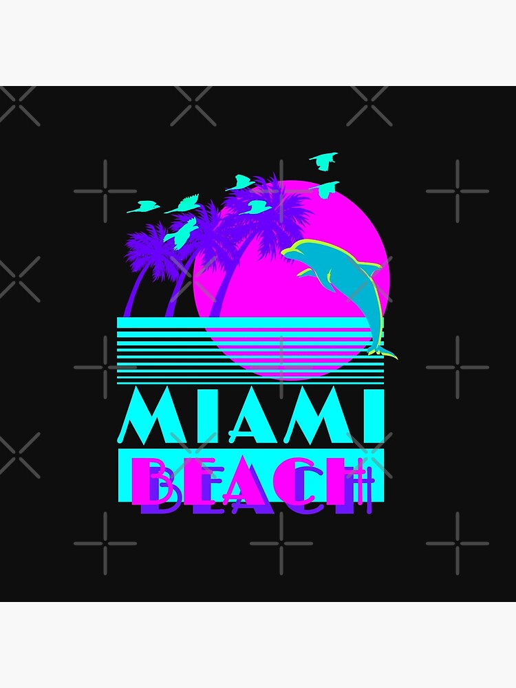 Miami Beach Dolphin Retro