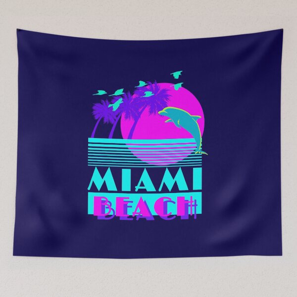 Item preview, Miami Beach Dolphin Retro designed and sold by Kolsab.