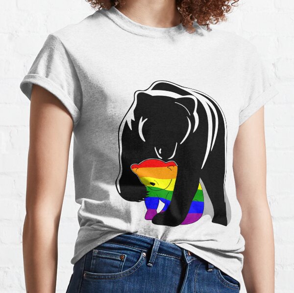 Mama Bear Two Rainbow Cubs Tshirt proud protective parent of lgbt