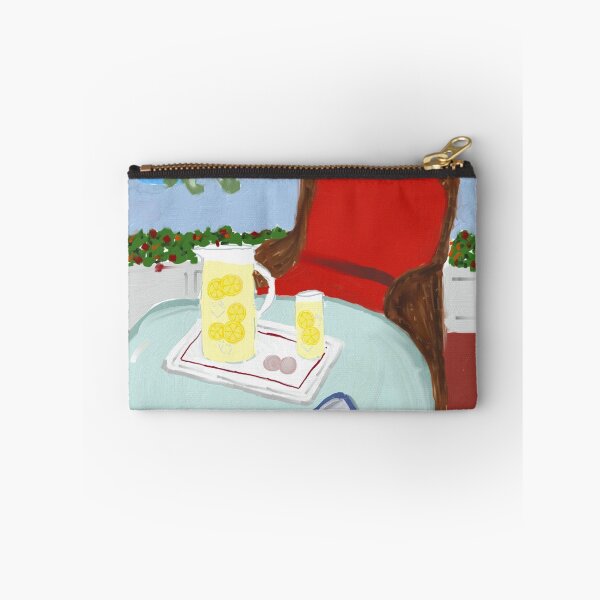 Item preview, Lemonade and Flowers Expressionist Painting designed and sold by Sarah Countiss.