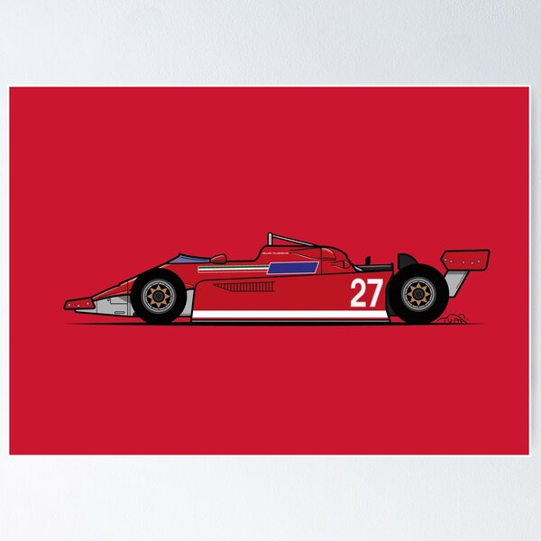 Gilles Villeneuve 126 CK Poster by ICRDesigns