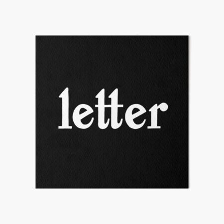 handlettered letter Art Board Print
