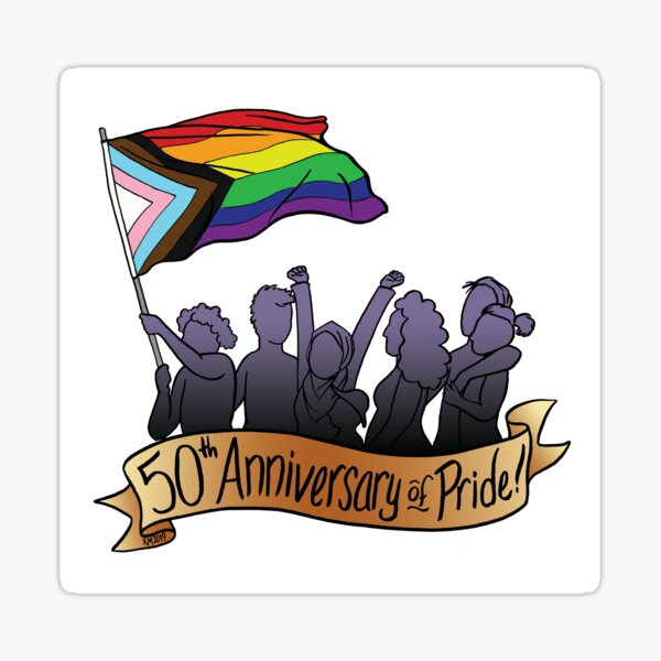 50th Anniversary of Pride Sticker