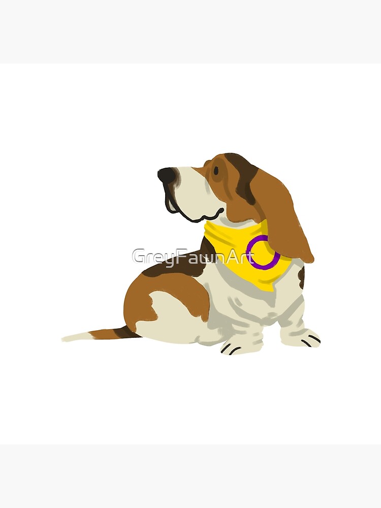 "Intersex Pride Dog" Poster by GreyFawnArt Redbubble