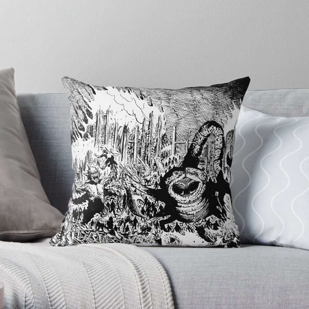 So Outta Luck The Brooding Muse Throw Pillow
