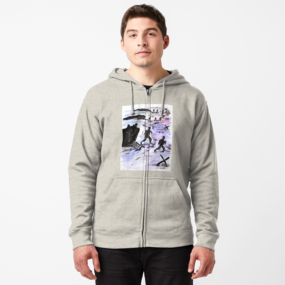 Stepping In Harms Way Zipped Hoodie